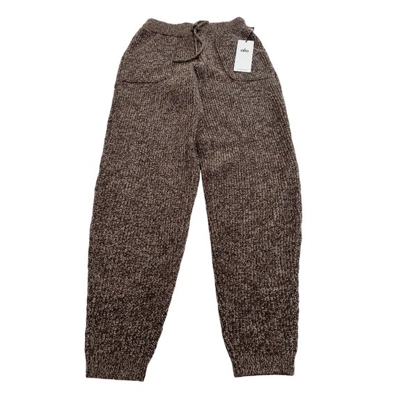 ALO Yoga Marl Sweater Pant in Mushroom Marl